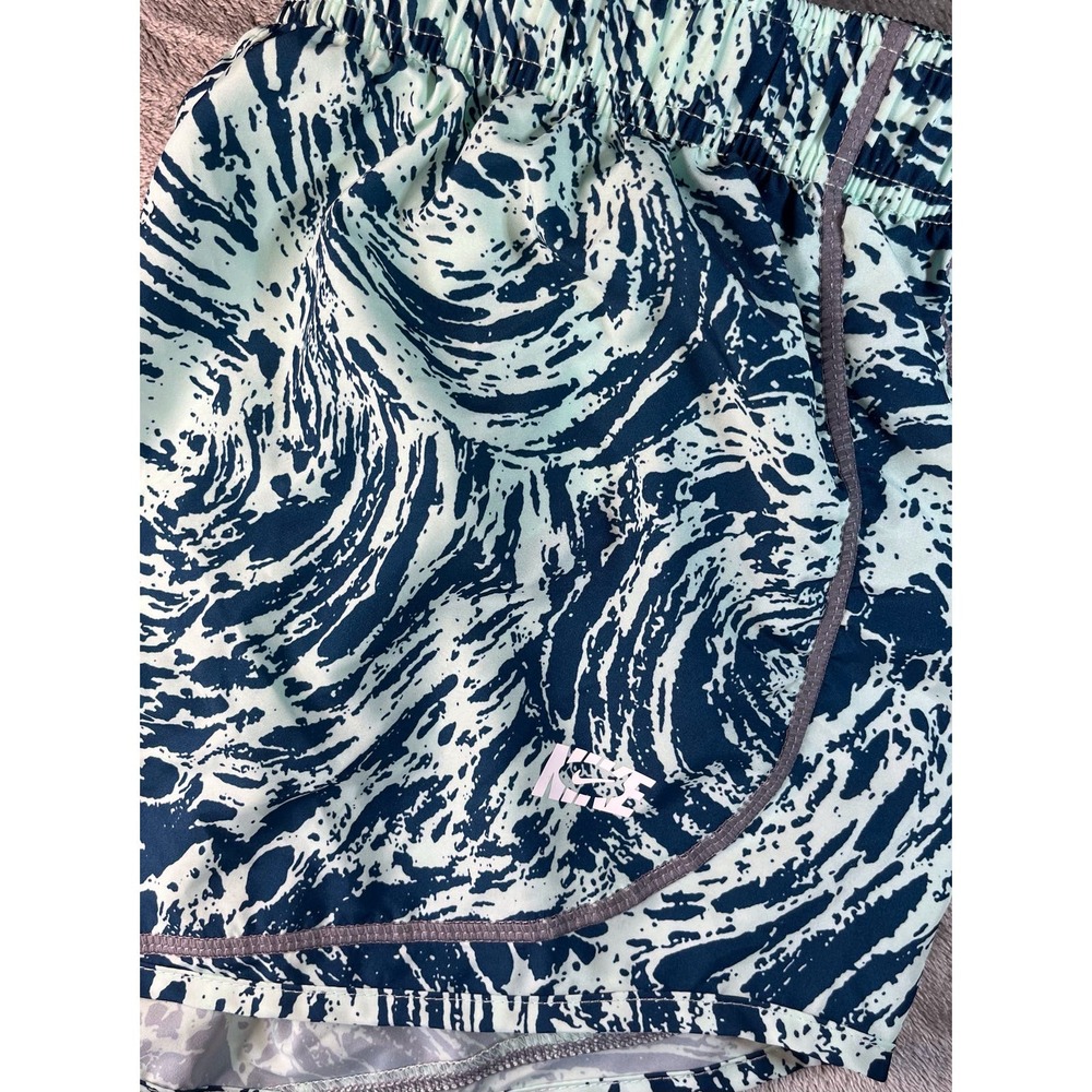 Nike Dri-FIT Tempo Running Shorts Mint Green Navy Swirl Marble DQ6673-379 M